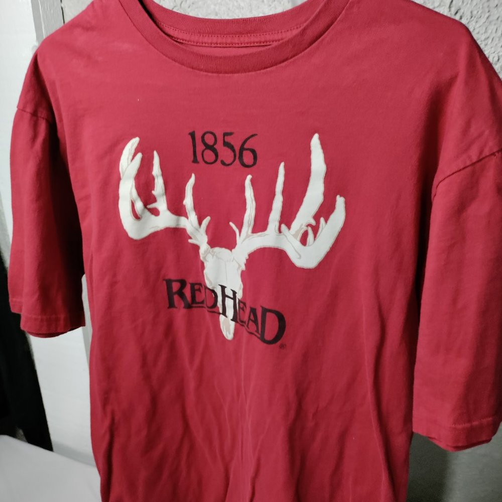 Bass Pro Shops 1856 Redhead Short Sleeve T-Shirt Red Men's Size M